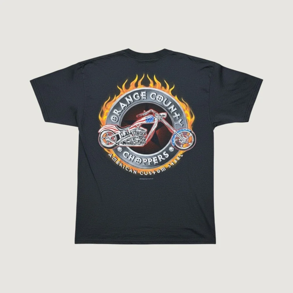 Vintage 2003 Orange County Choppers T-Shirt Black Graphic Tee Mens‎ Large ODM